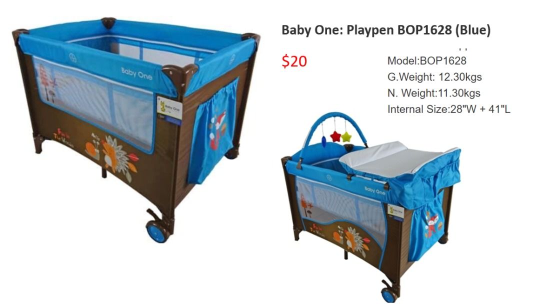 Playpen, Babies & Kids, Baby Nursery & Kids Furniture, Cots & Cribs on