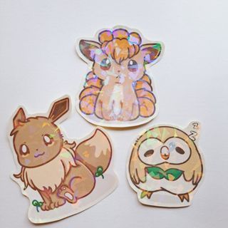Chibi Pokemon stickers, Childhood Anime Cartoon Cute Animal Kawaii  stickers- Water, UV and Scratch Resistant!