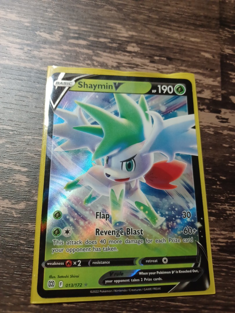 Pokemon SHAYMIN V 013/172 - Brilliant Stars - ULTRA RARE HOLO - MINT