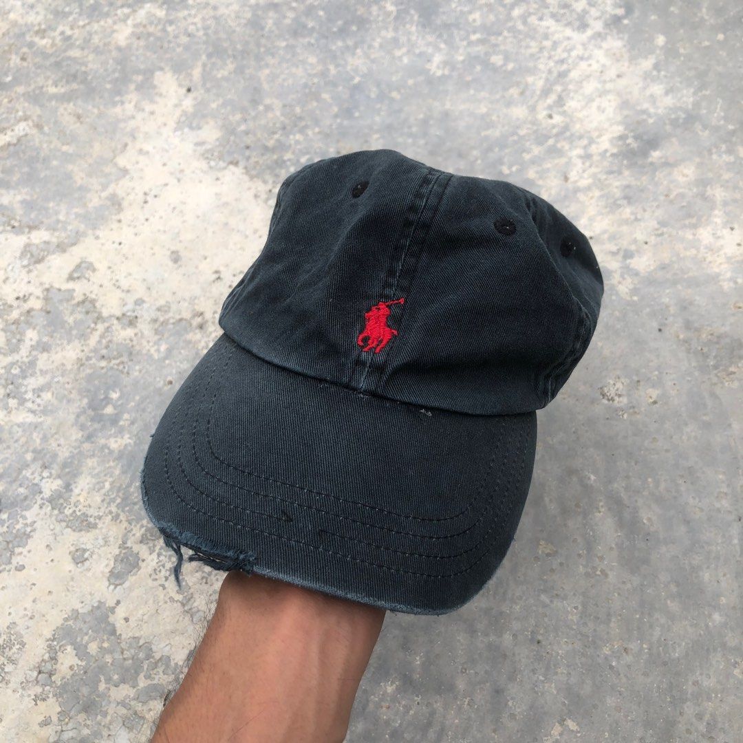 Distressed polo hat 2025