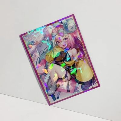 waifu card sleeves mtg 60 PCS Anime for MTG/PTCG, 67 X 92mm Card Sleeves Compatible with Standard Size Board Game Trading Cards Toys & Games Sorcery and more Preorder - Foil Iono Design