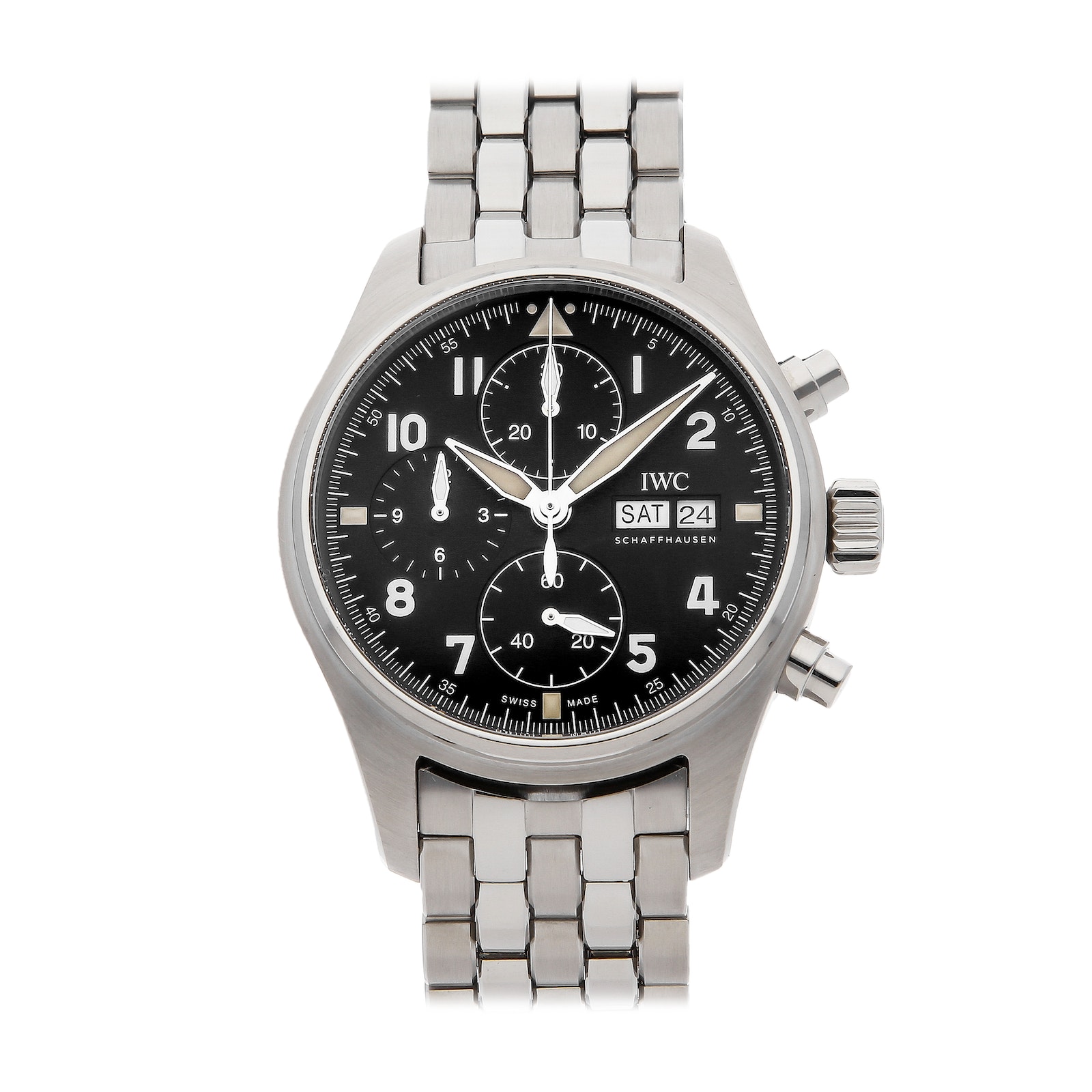 Pre Owned IWC Pilots Watch Chronograph Spitfire IW3879 01 Luxury