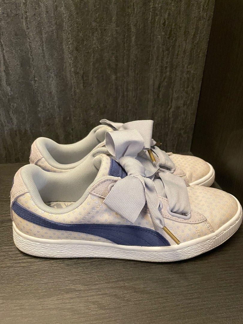 Puma basket clearance heart sneakers