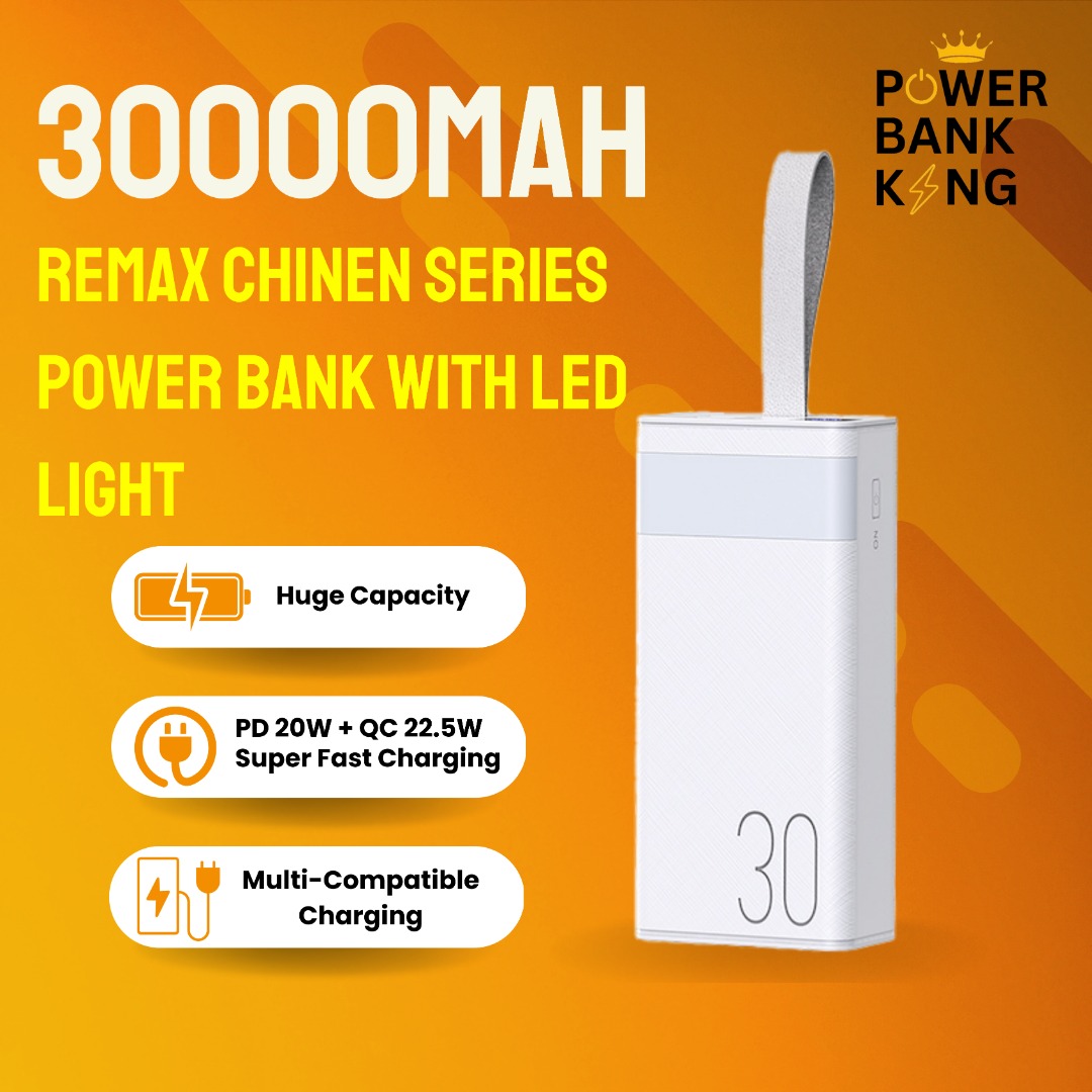 Remax RPP-320 30000 mAh Chinen Series PD 20W + QC 22.5W Super Fast ...