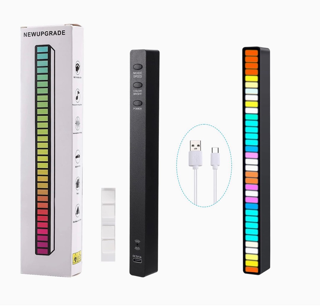 RGB Sound Reactive LED Light Bars, Furniture & Home Living, Lighting