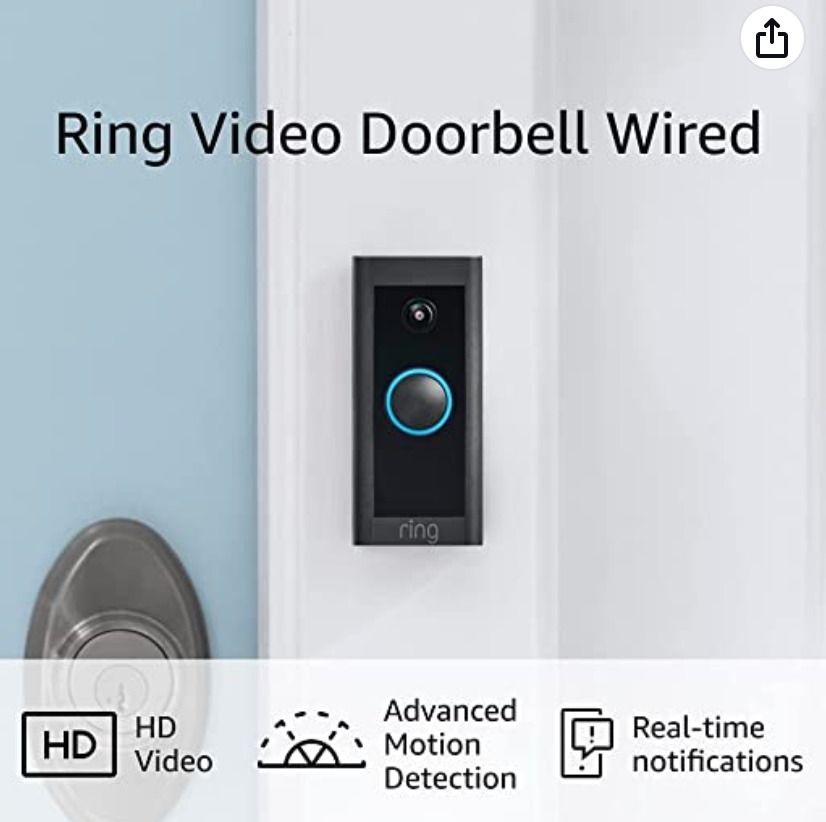 Ring Video Doorbell Wired (existing doorbell wiring required) 2021