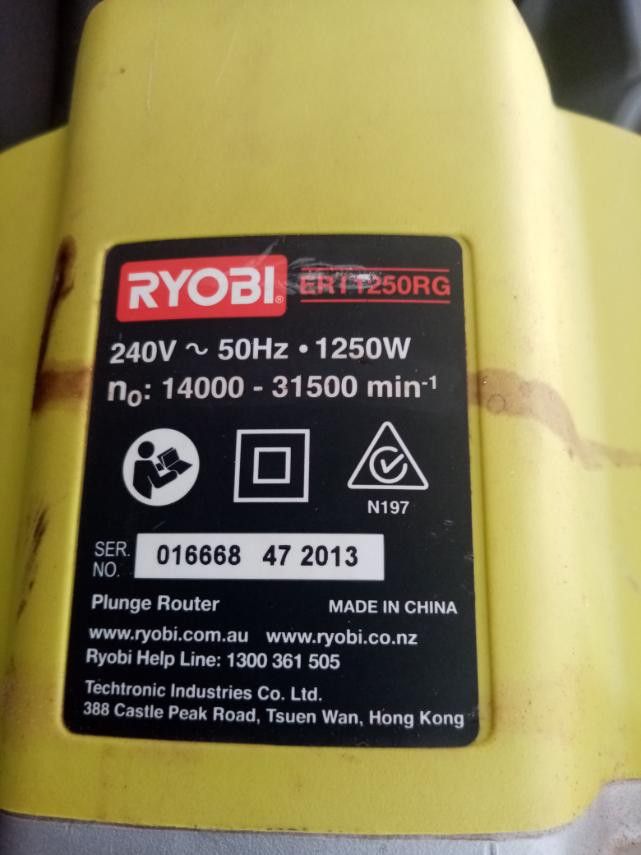 RYOBI Plunge Router, Commercial & Industrial, Construction Tools ...