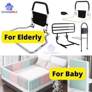 Stander Bedside Econorail, Safety Bed Handle with Pouch for Adults