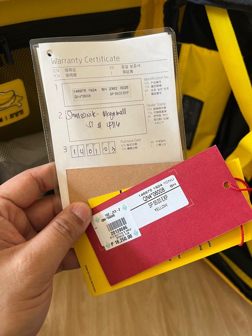 Samsonite red BTS butter luggage, Hobbies & Toys, Travel, Luggage on