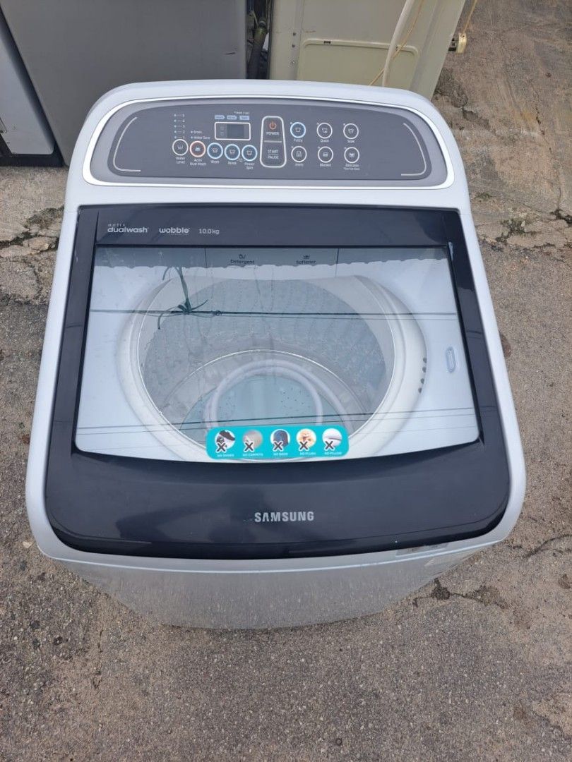 Samsung top load washing machine 10 kg, TV & Home Appliances, Washing