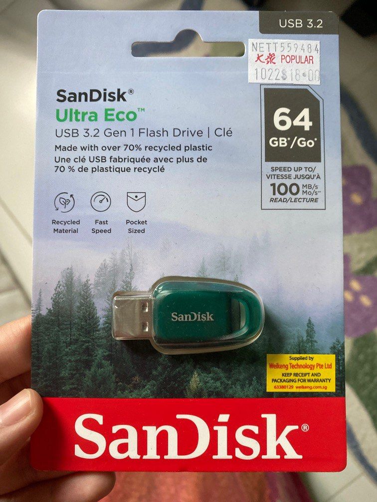 SanDisk Ultra Eco USB Stick 3.2 Gen 1 64 GB