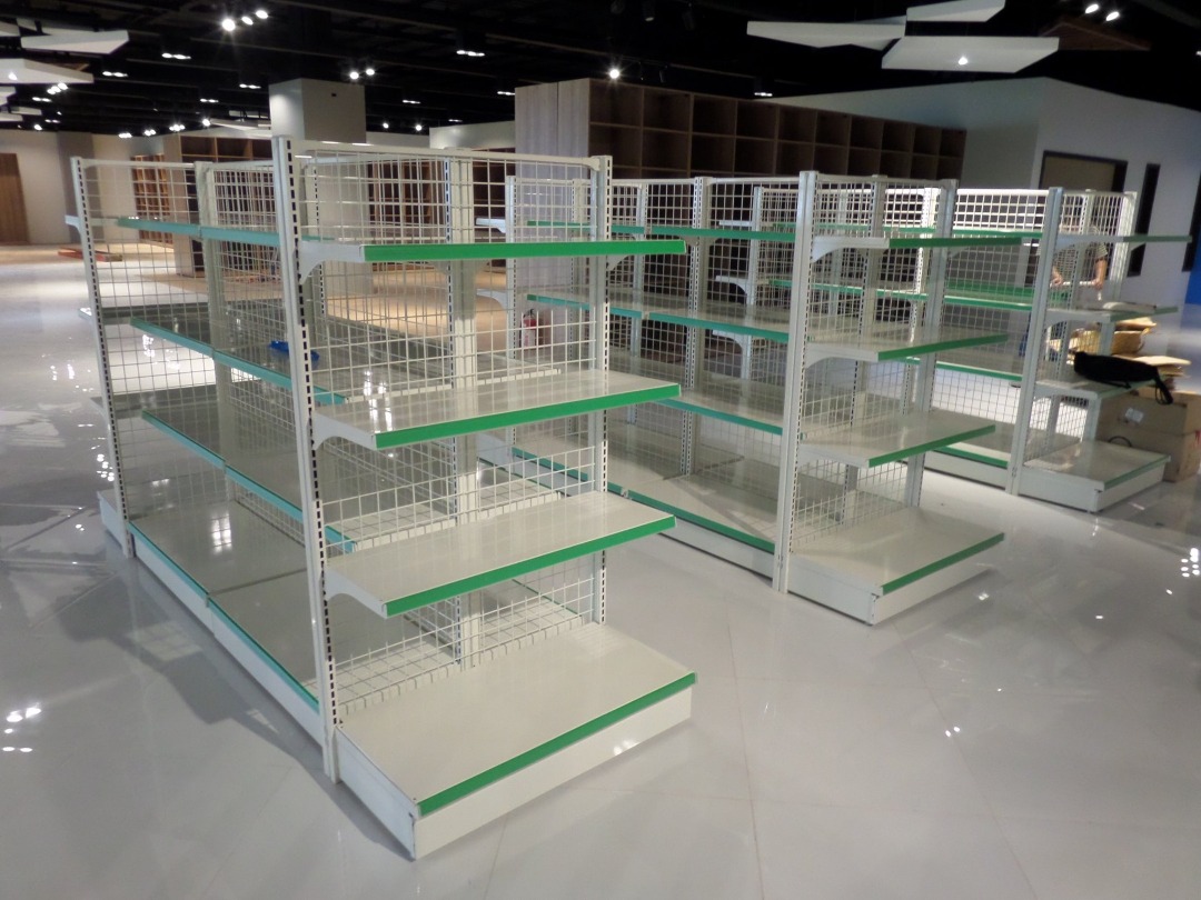 shelves metal racks steel standee gondola, Furniture & Home Living ...