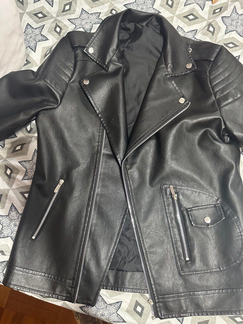 Pvc outlet leather jacket