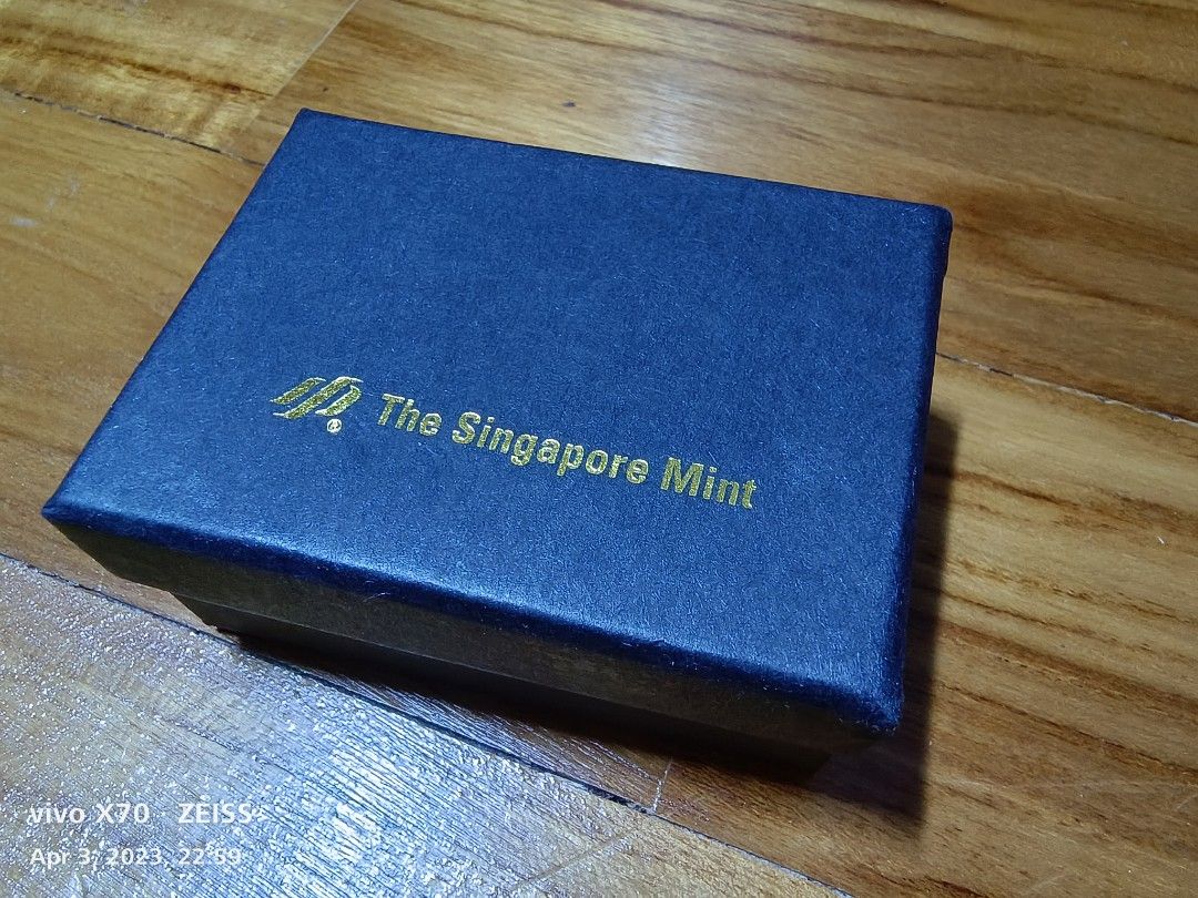 Singapore Silver coin cufflinks ,Singapore emblem, 20 Cents,20mm., Men