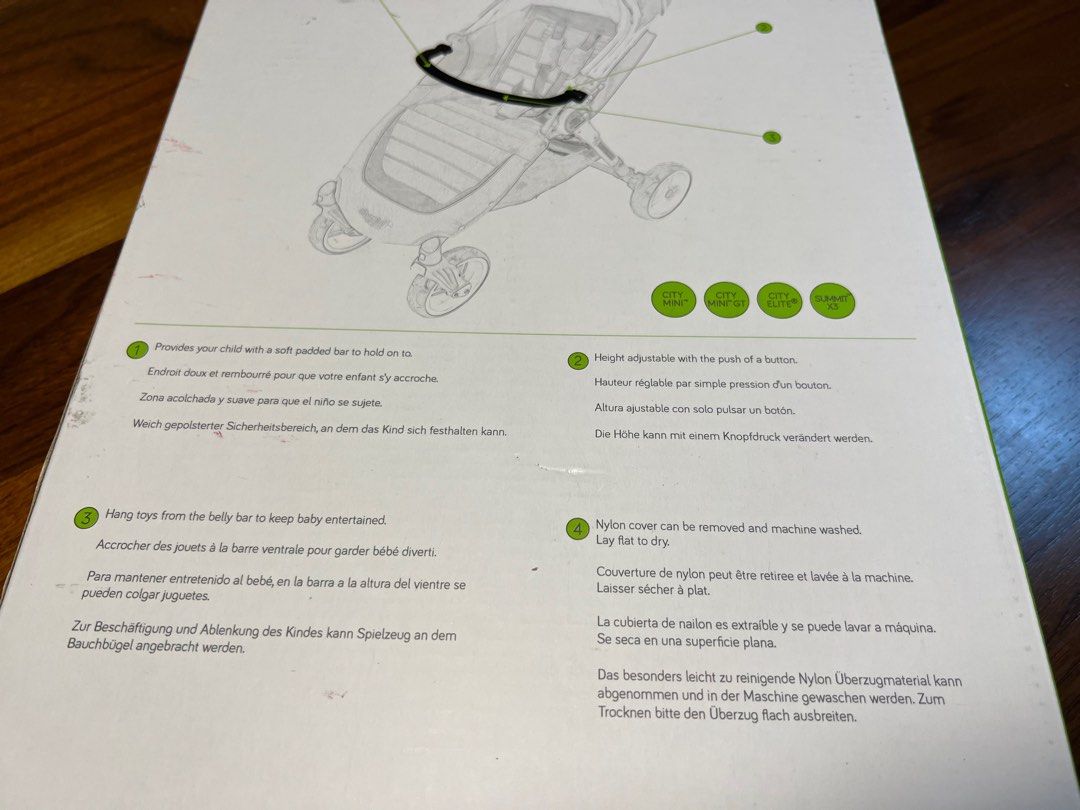 Single stroller belly bar city jogger, Babies & Kids, Going Out