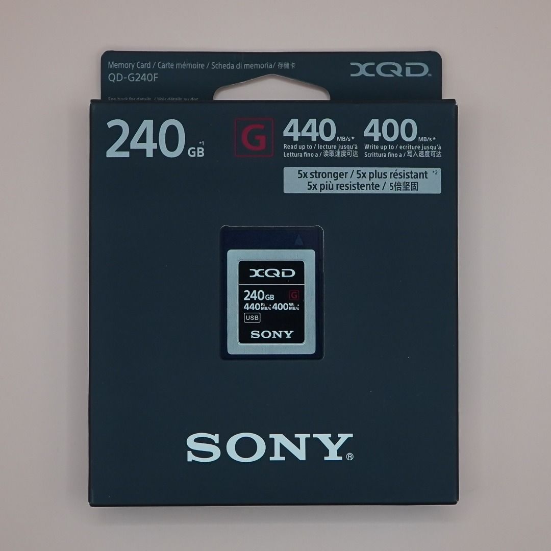 公式ウェブストアで SONY XQD メモリカード Gシリーズ 240GB QD-G240F ...