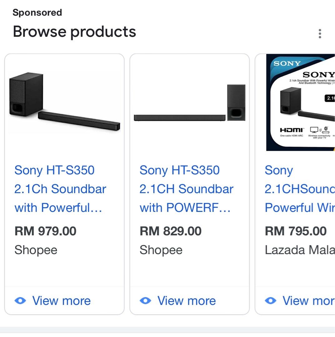 Sony soundbar hot sale lazada