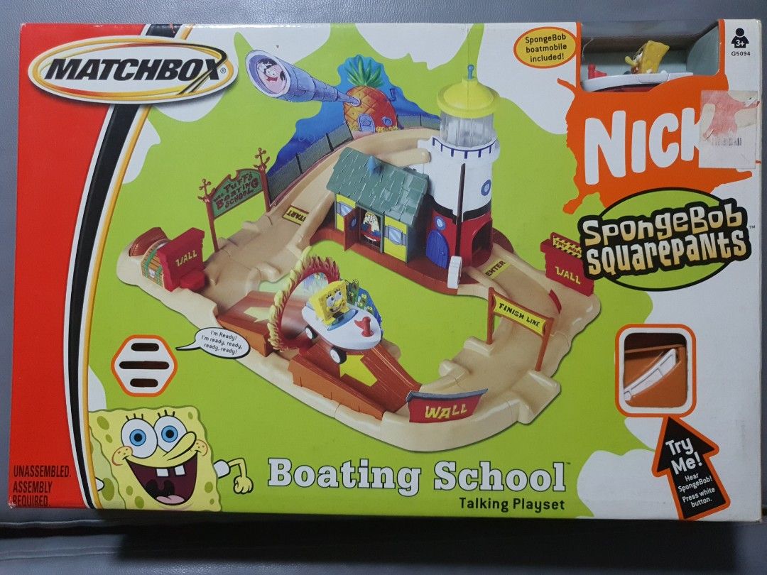 Spongebob Boating School (Talking Playset), Hobbies & Toys, Toys