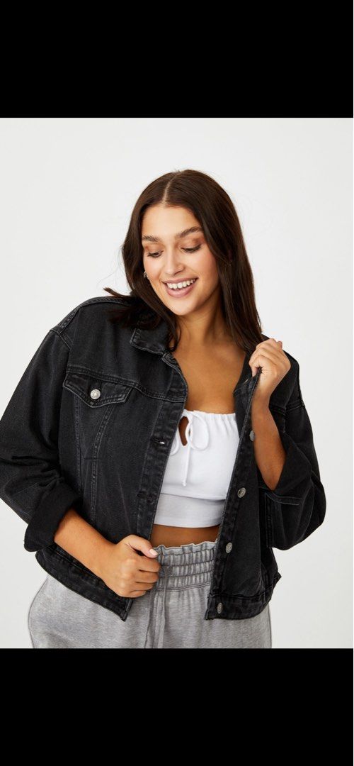 SUPRE BLACK DENIM JACKET