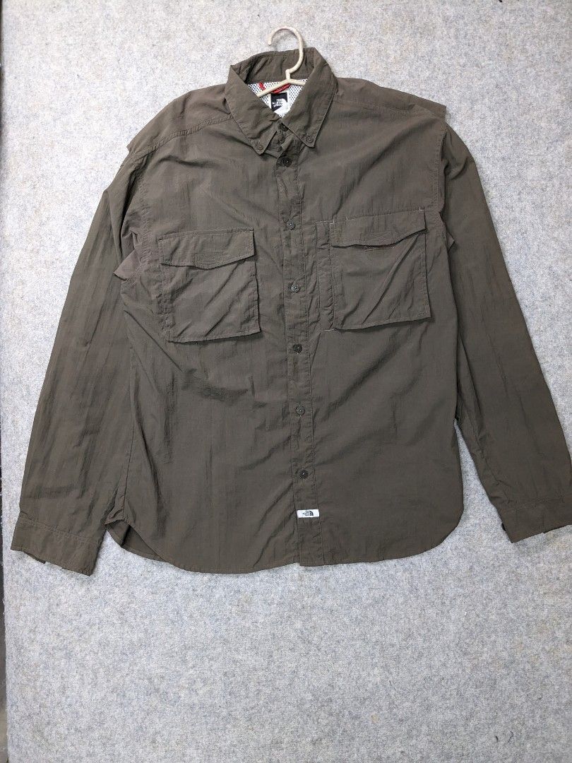 THE NORTH FACE TNF Trek Long Sleeve Polo Vented 42x29 Men s Fashion Activewear on Carousell
