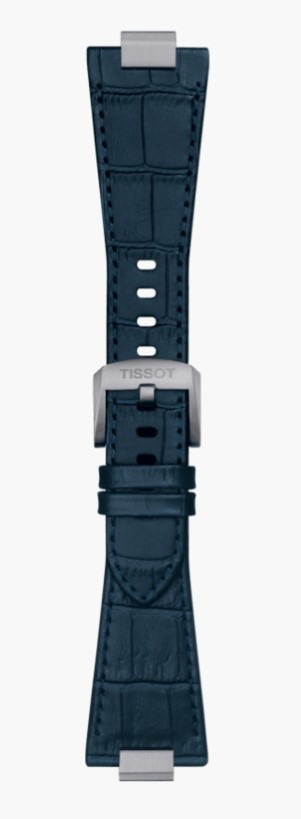 tissot blue leather strap