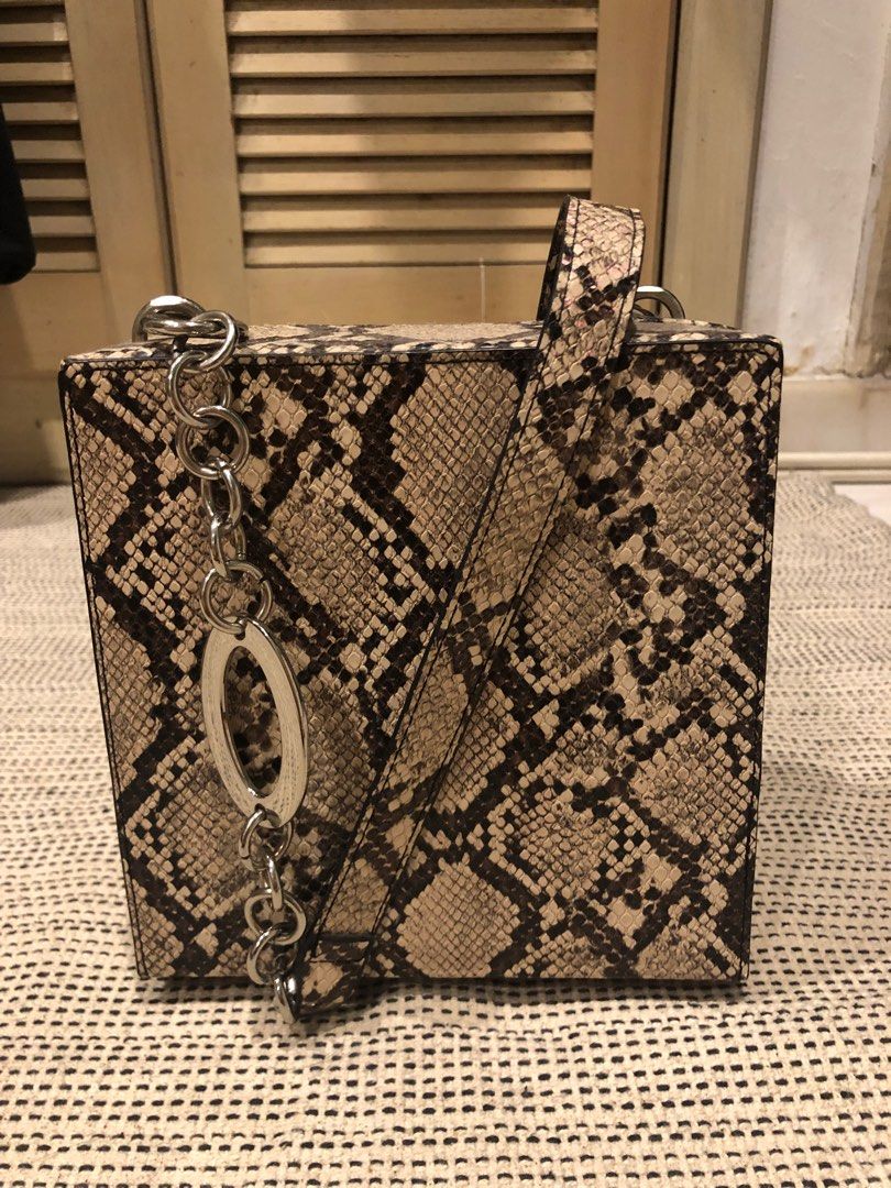Snake print bag topshop clearance