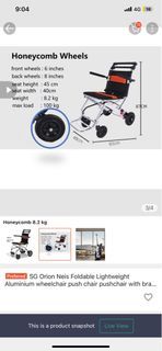 Travel Wheelchair (SG ORION NEIS FOLDABLE)