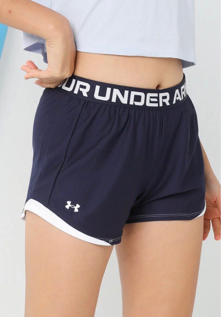 Under Armour Play Up 2.0 Shorts Midnight Navy, Women's Fashion, Activewear  on Carousell