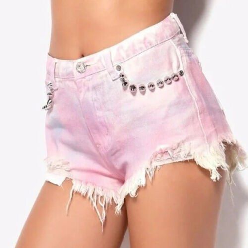 UNIF candy pink high waist shorts Women s Fashion Bottoms Shorts on Carousell