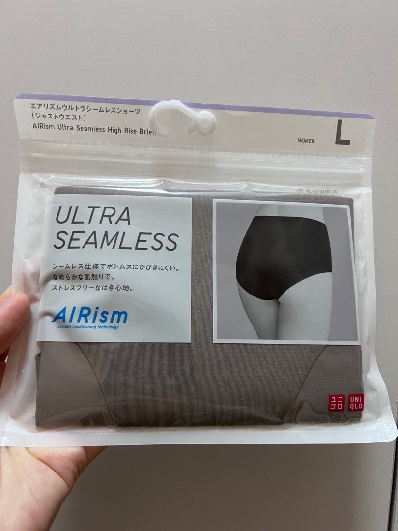 Uniqlo AIRism Ultra Seamless High Rise Brief (Panty) - Black