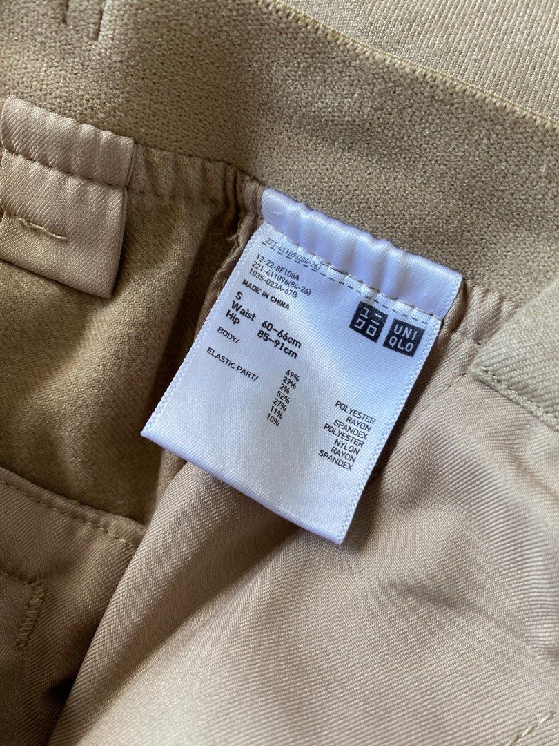 UNIQLO Beige Smart Ankle Pants, Women's Fashion, Bottoms, Other Bottoms on  Carousell