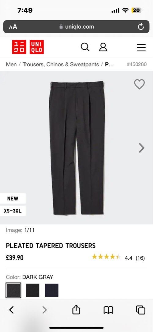 ASOS Tapered Smart Pants With Pleats | ASOS