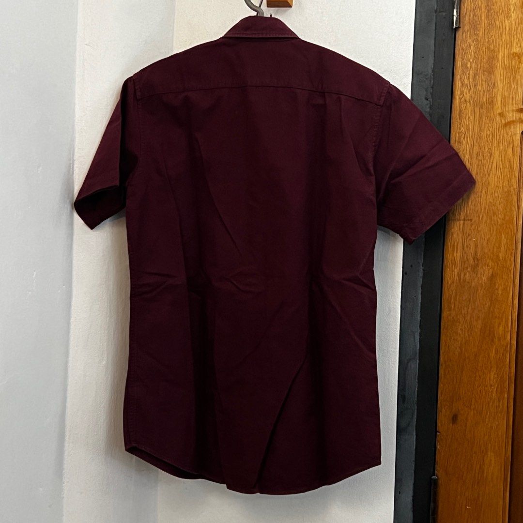Maroon polo online button down