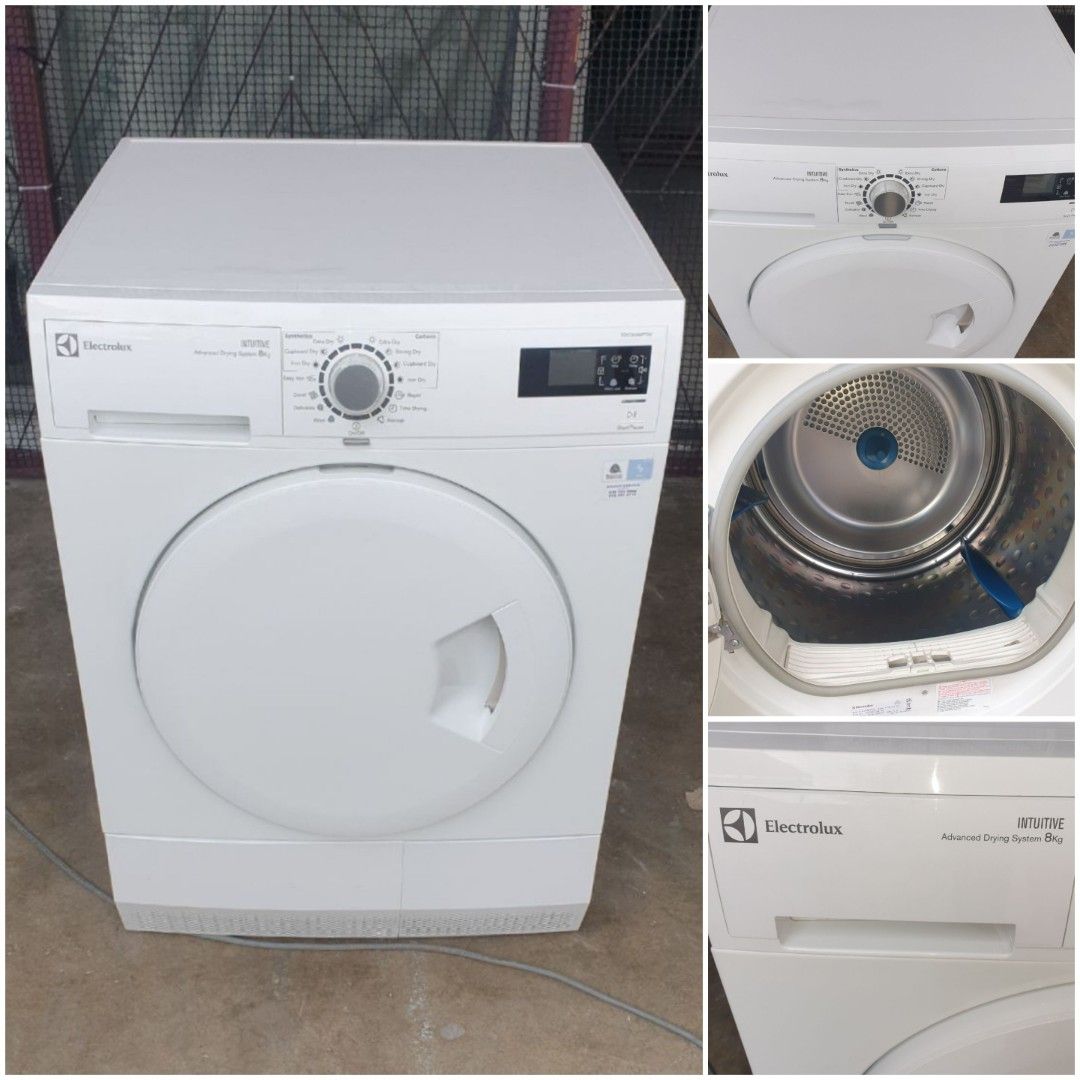 Used Electrolux digital condenser clothes dryer 8.0kg, condenser dryer