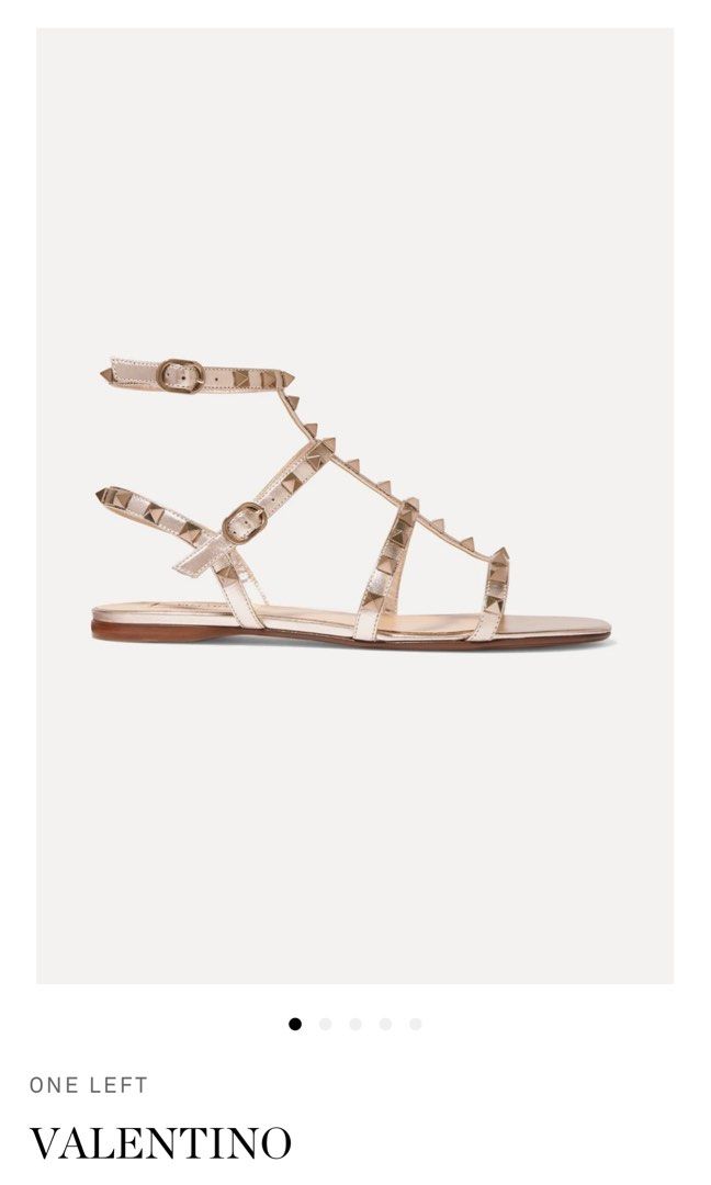 Valentino Rockstud Gladiator Sandals 37 Luxury Sneakers
