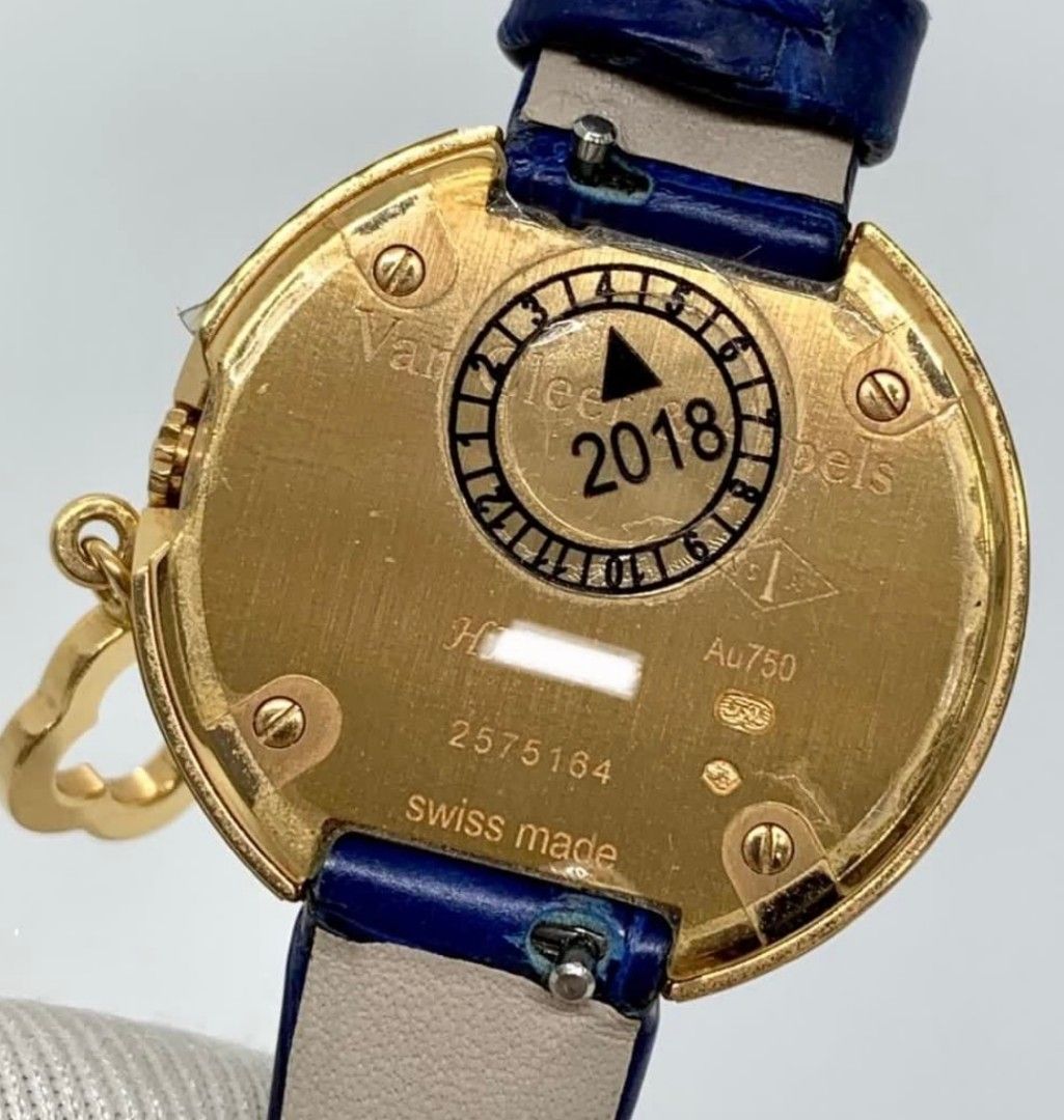 VAN CLEEF ARPELS 2575164 RG DIAMONDS W O BATTERY QUARTZ LADIES WATCH