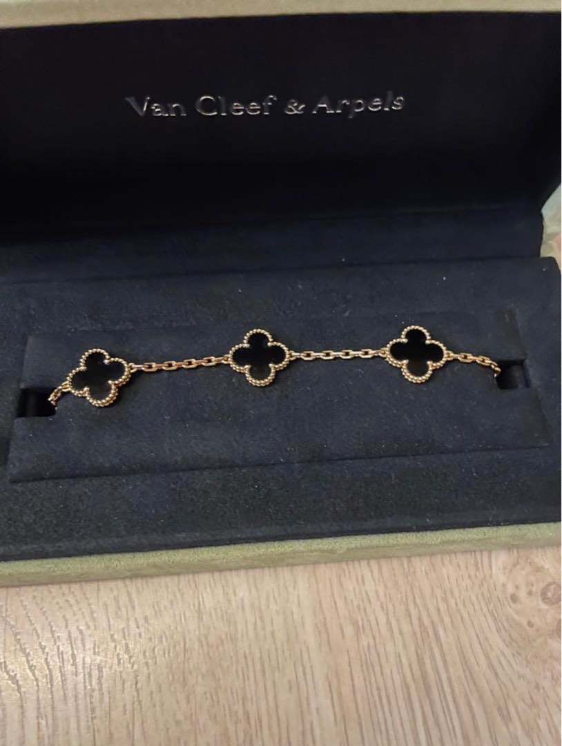 Van cleef 3 motif bracelet sale