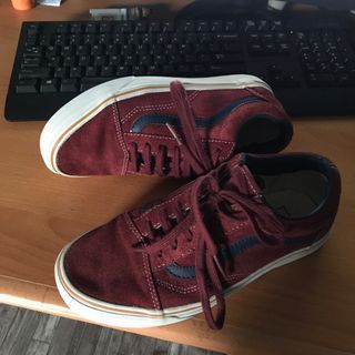 Vans old skool suede maroon