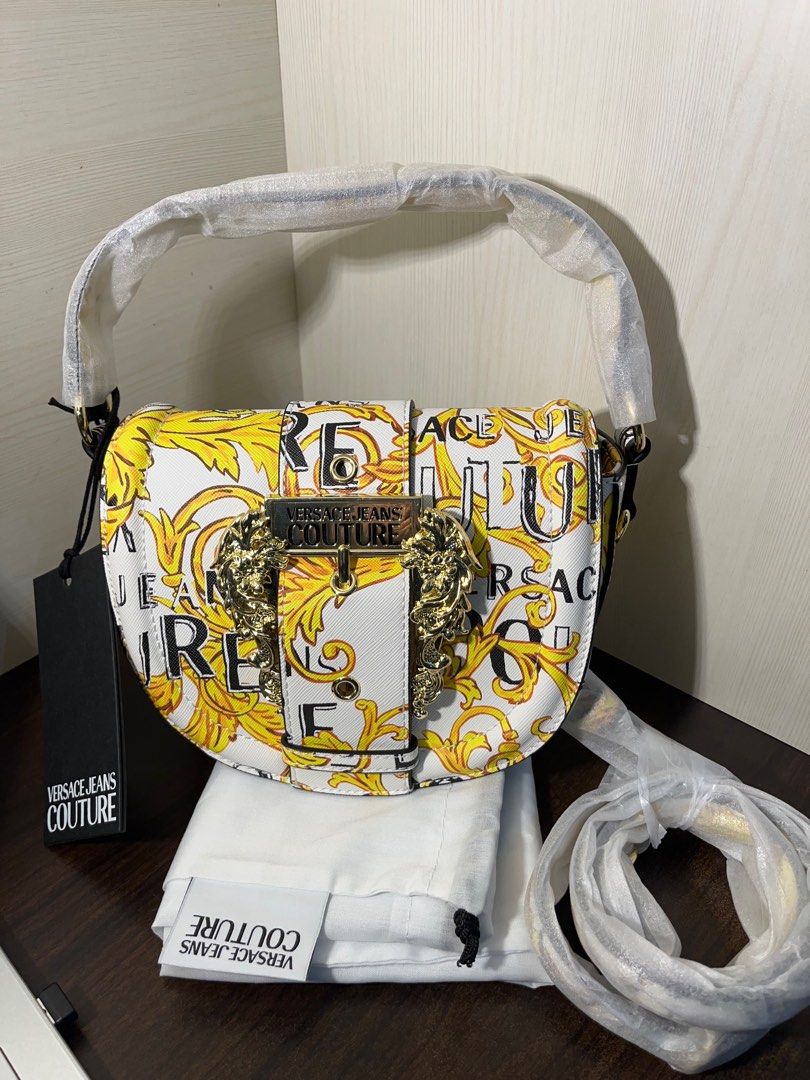 NEW Versace Jeans Couture women's crossbody bag with logo Small Width 19.5cm