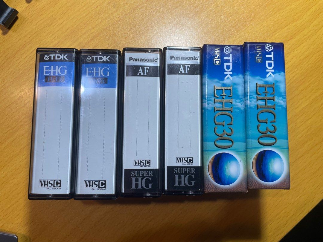 VHSC Cassette Tapes TDK & Panasonic, Photography, Video Cameras on