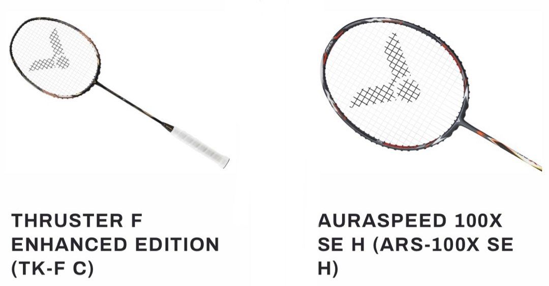 Victor Rackets SG Code / Auraspeed / Thruster, Sports Equipment, Sports ...