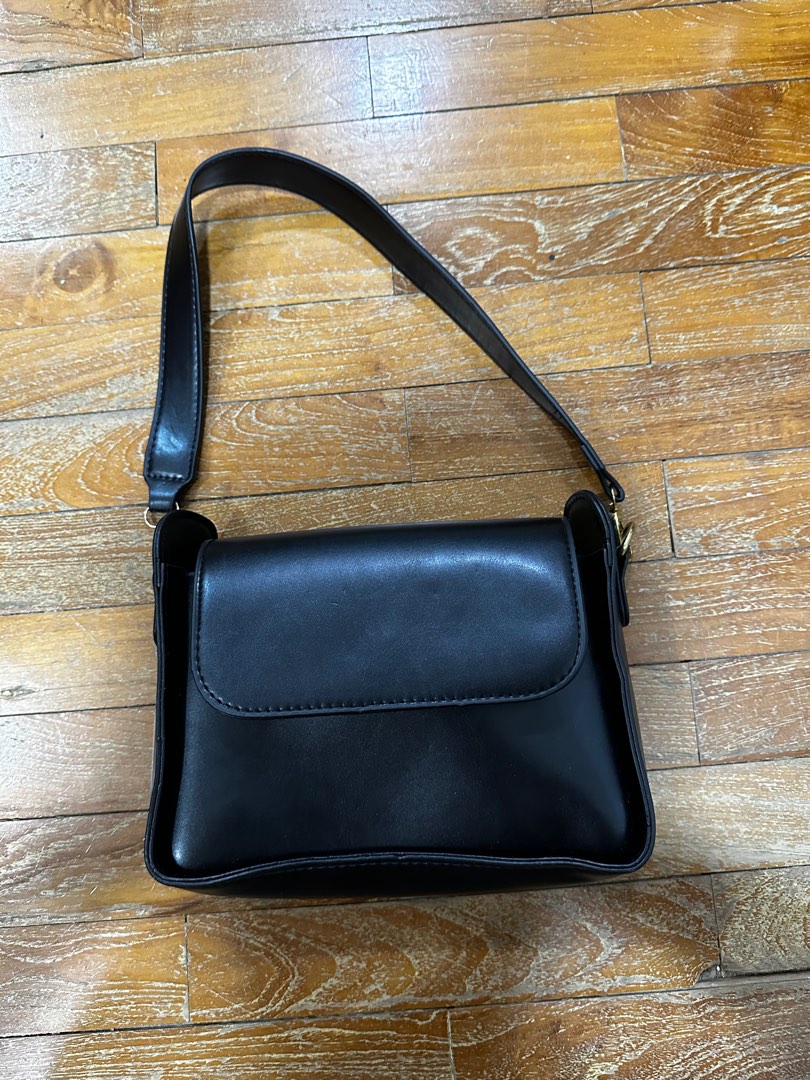 Women's Vintage Black Le Sac Shoulder Bag