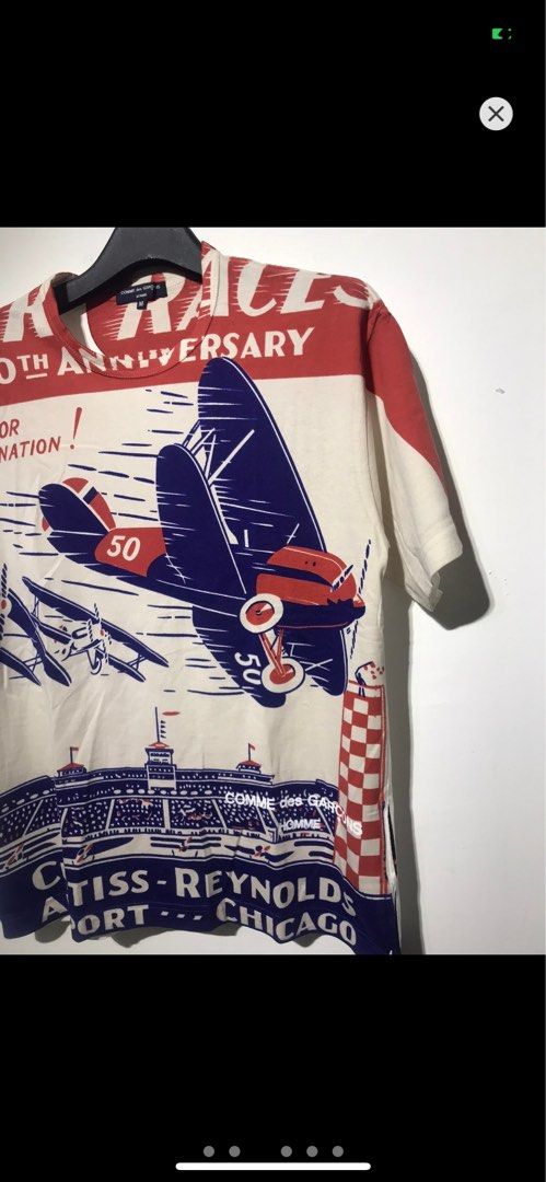VINTAGE COMME DES GARCONS 10th AIR FORCE OVERPRINT T Men s