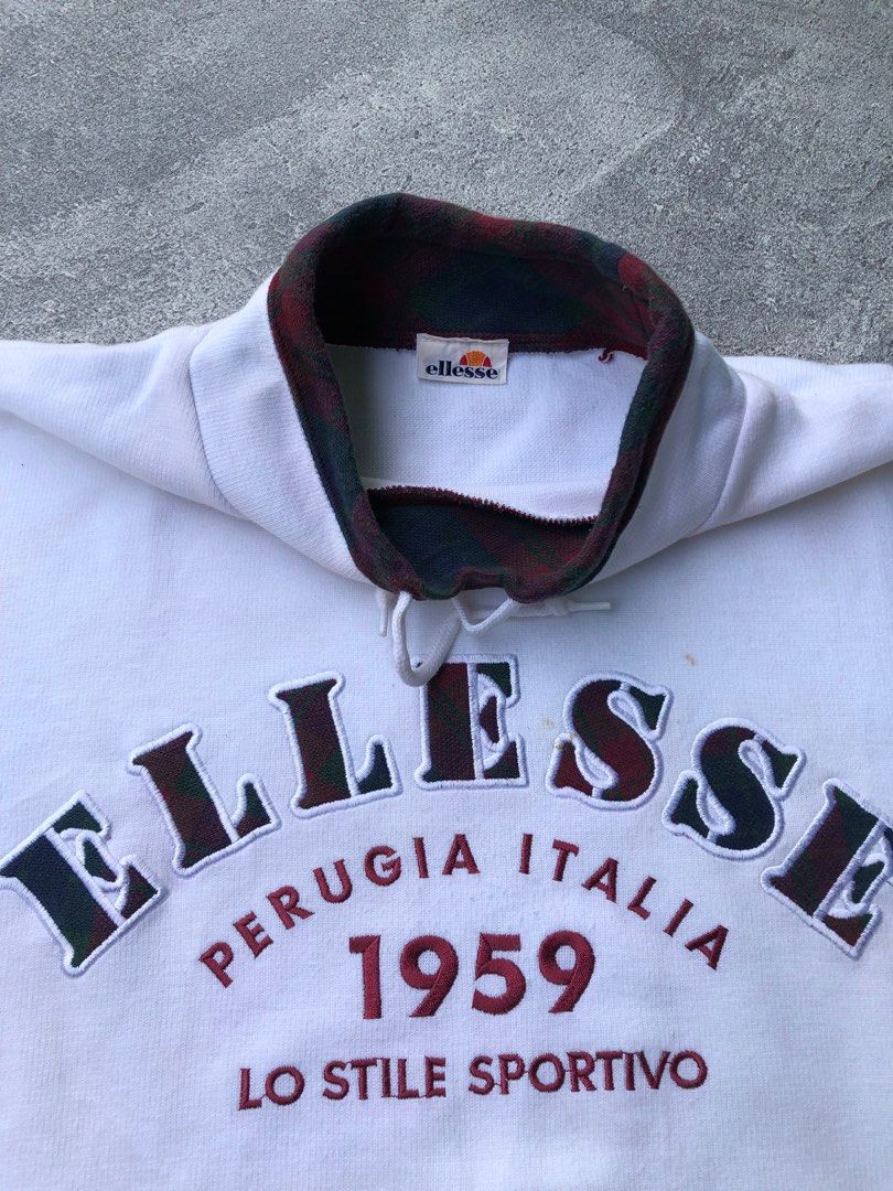 vintage ellesse perugia italia sweatshirt authentic preloved original