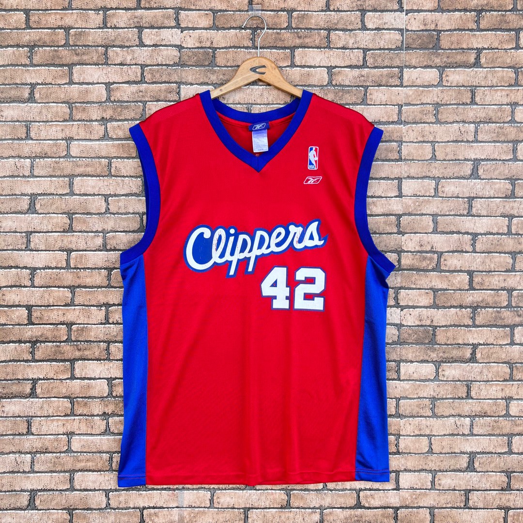 Los Angeles Clippers NBA Adidas Men's Red Blank Authentic Jersey
