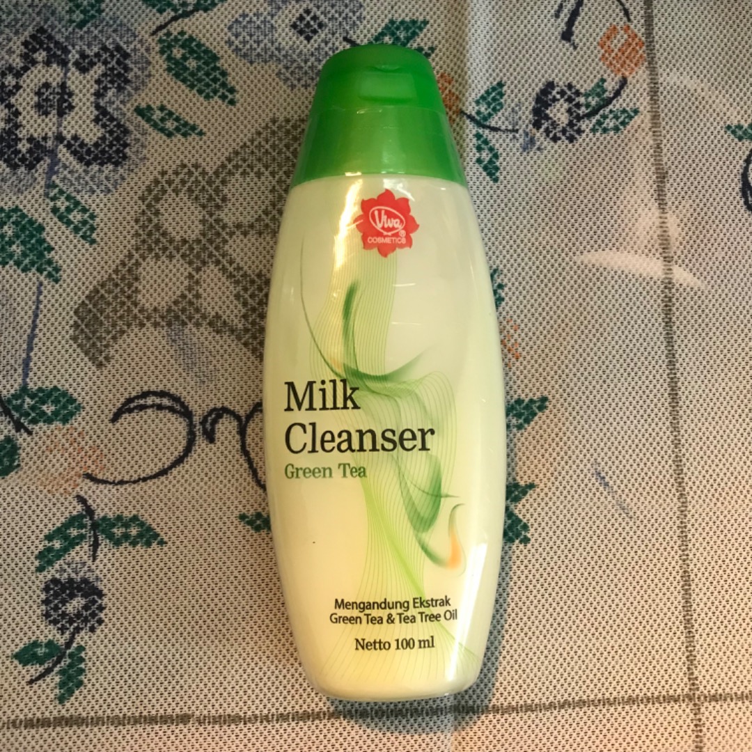 🆓Viva Milk Cleanser Green Tea, Kesehatan & Kecantikan, Kulit, Sabun