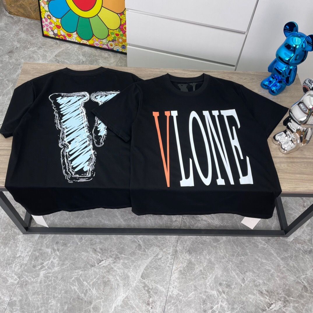 Vlone orange tee discount