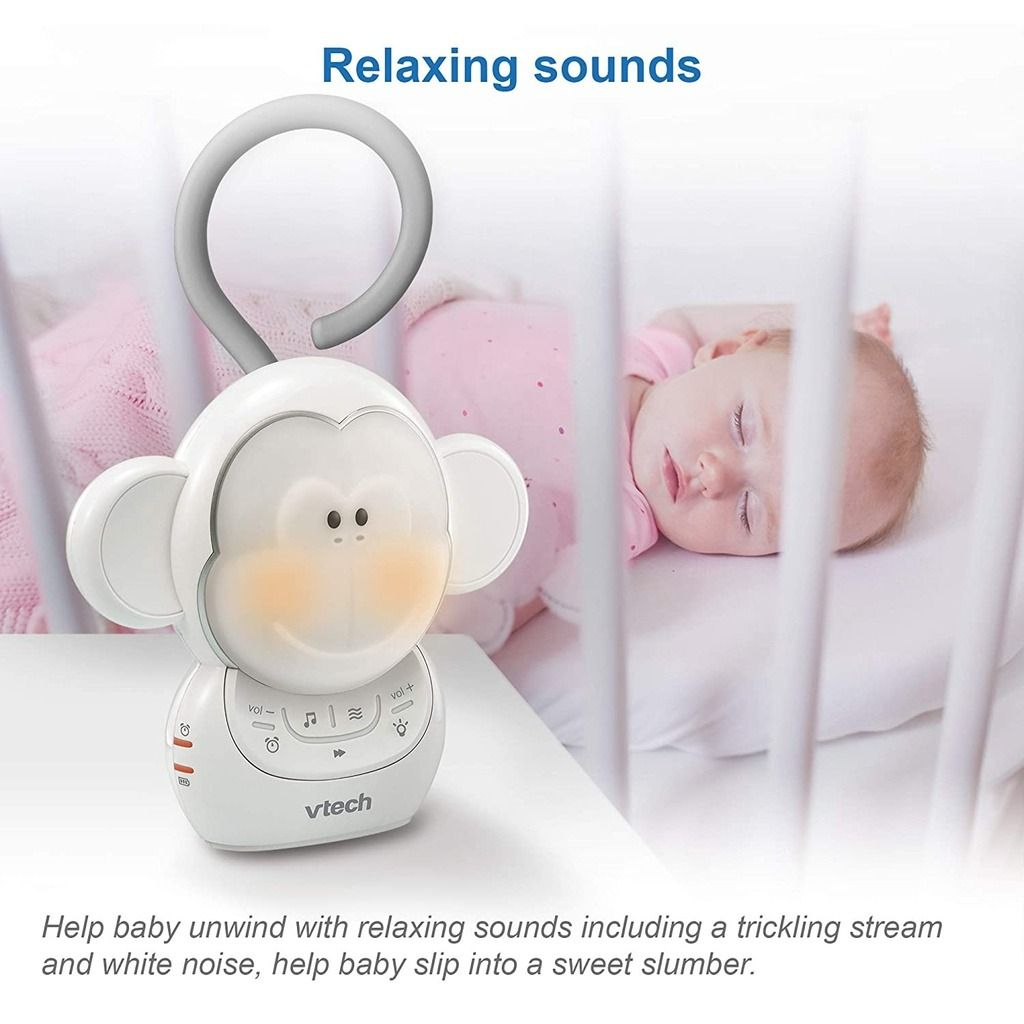 VTech Myla The Monkey Baby Sleep Soother with a White Noise Sound