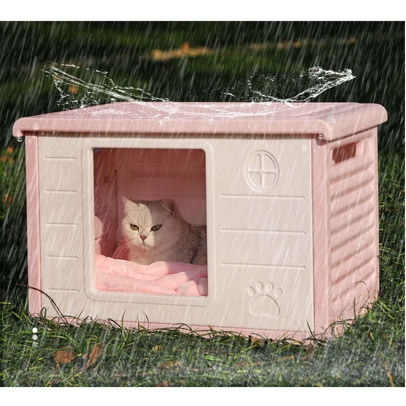 Plastic cat condo clearance