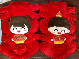 Wedding shuang xi cushion